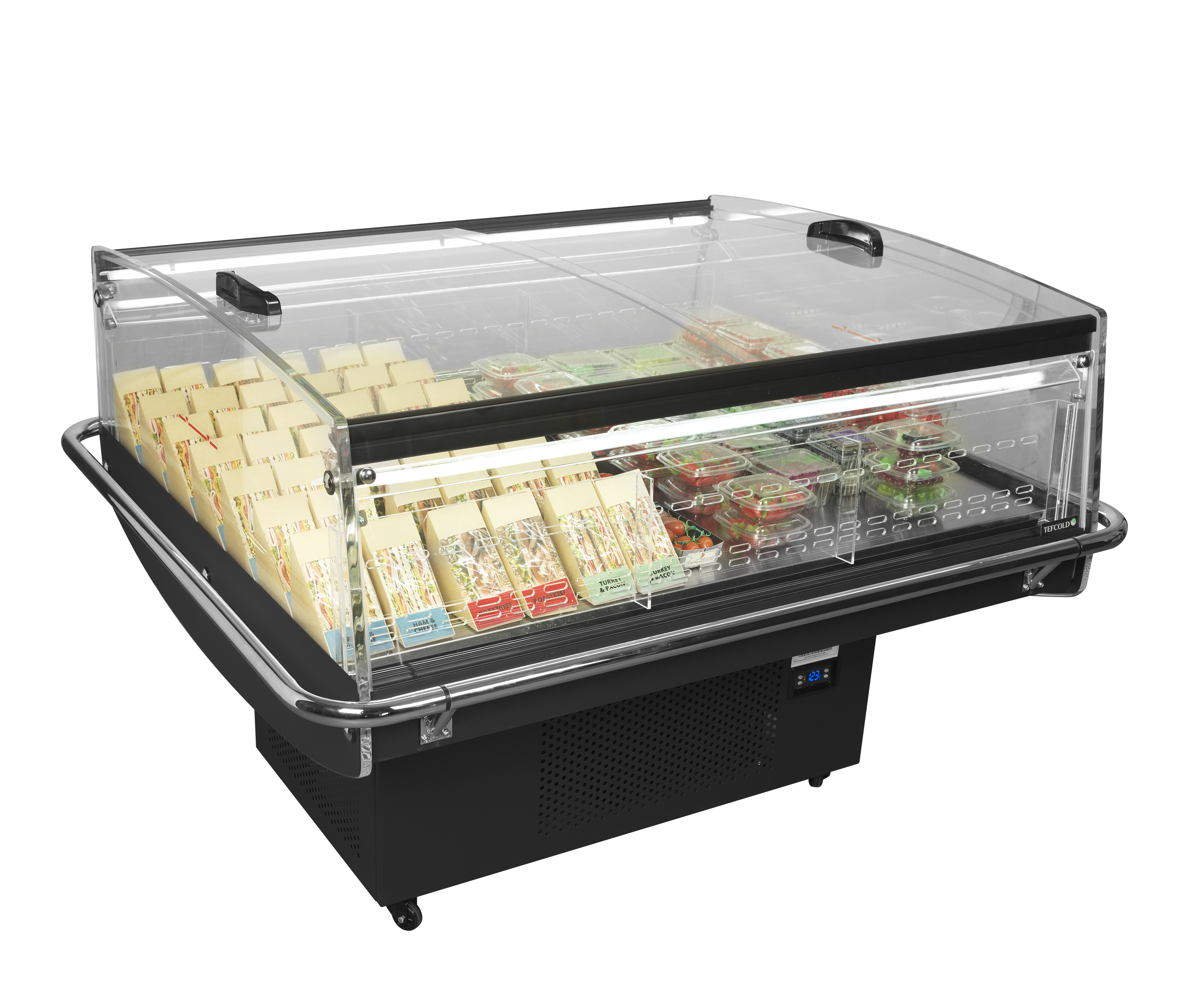 Réfrigérateur noir pour achats impulsifs - TEFCOLD - PDC126-VS-SL-LED-47731 by TEFCOLD