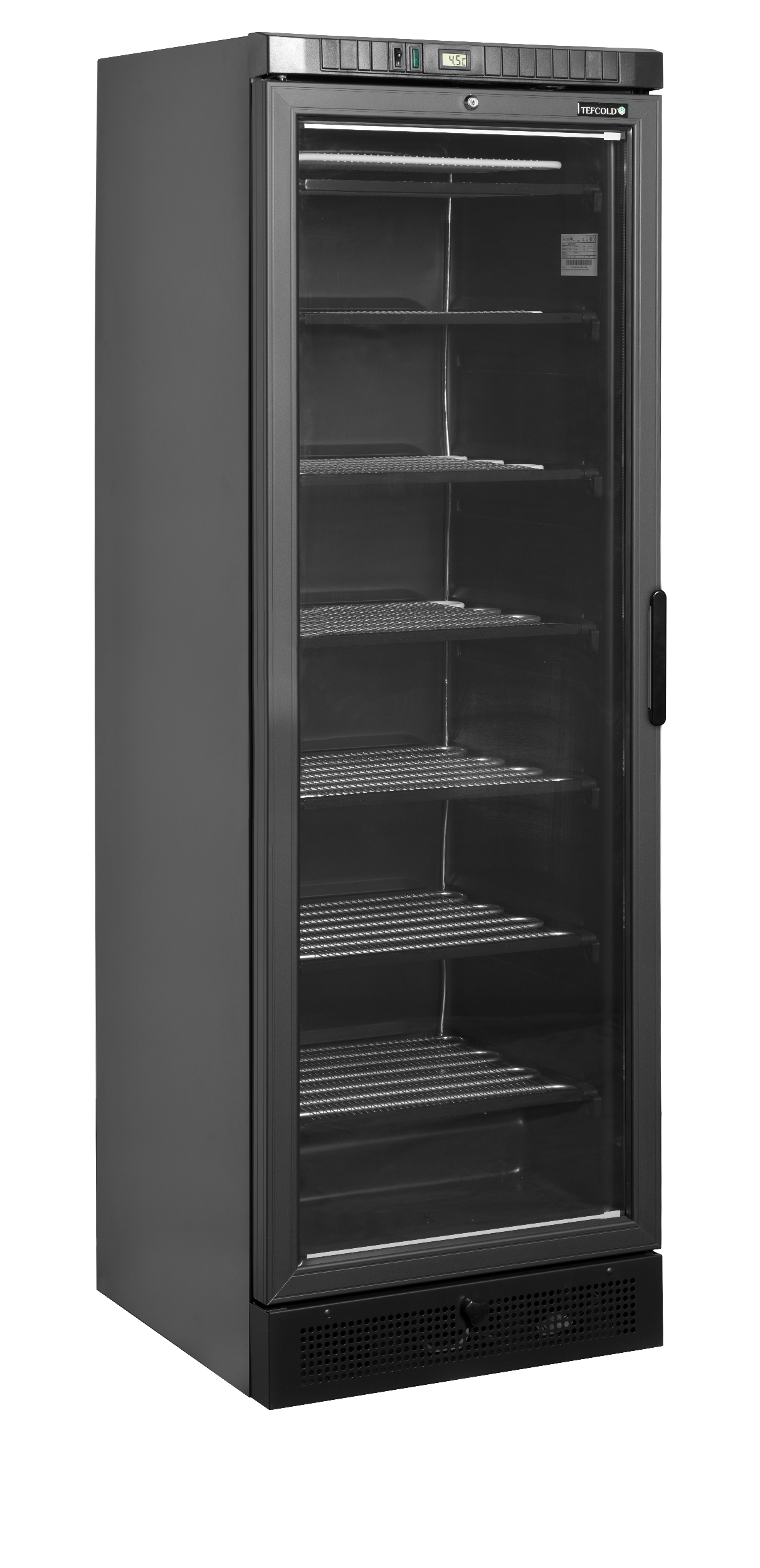 Vitrine à froid négatif, ouverture vers la gauche - TEFCOLD - UFSC371G-BLACK-L-H-47059 by TEFCOLD