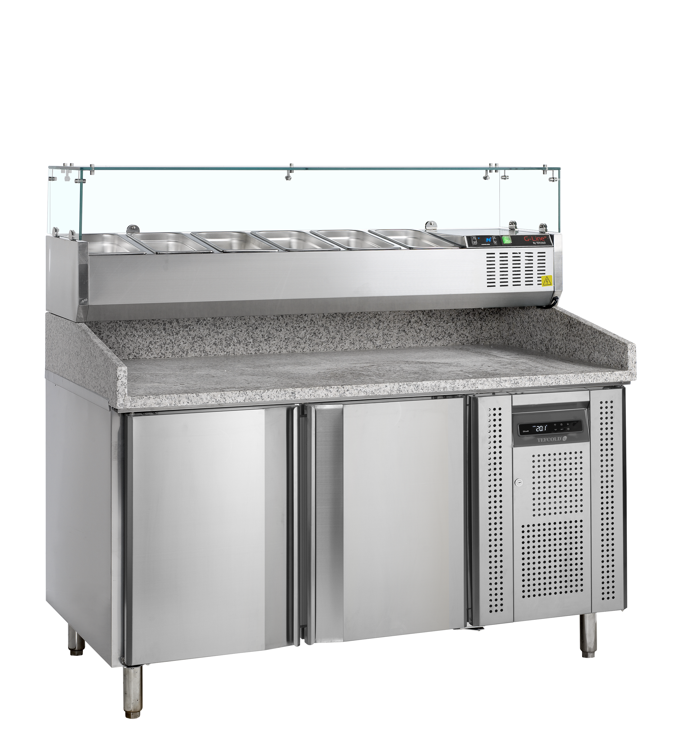 Table à pizza avec saladette incluse - TEFCOLD - PT1200-GVC38-150-67417 by TEFCOLD