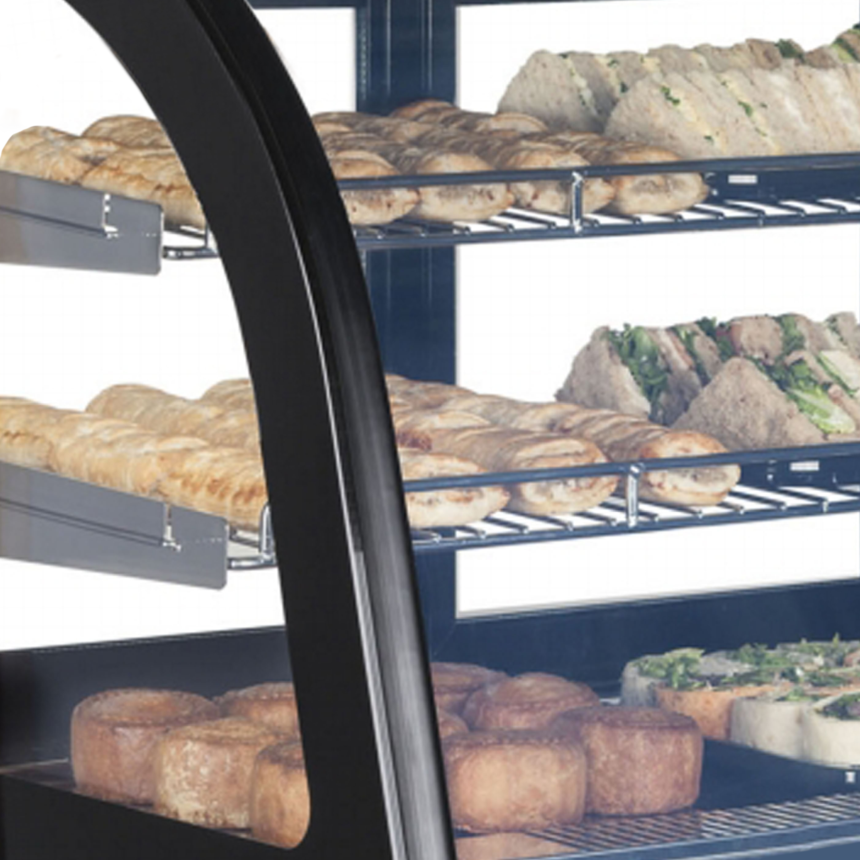 Vitrine 4 faces vitrée - TEFCOLD - LCT900C-BLACK-16040 by TEFCOLD