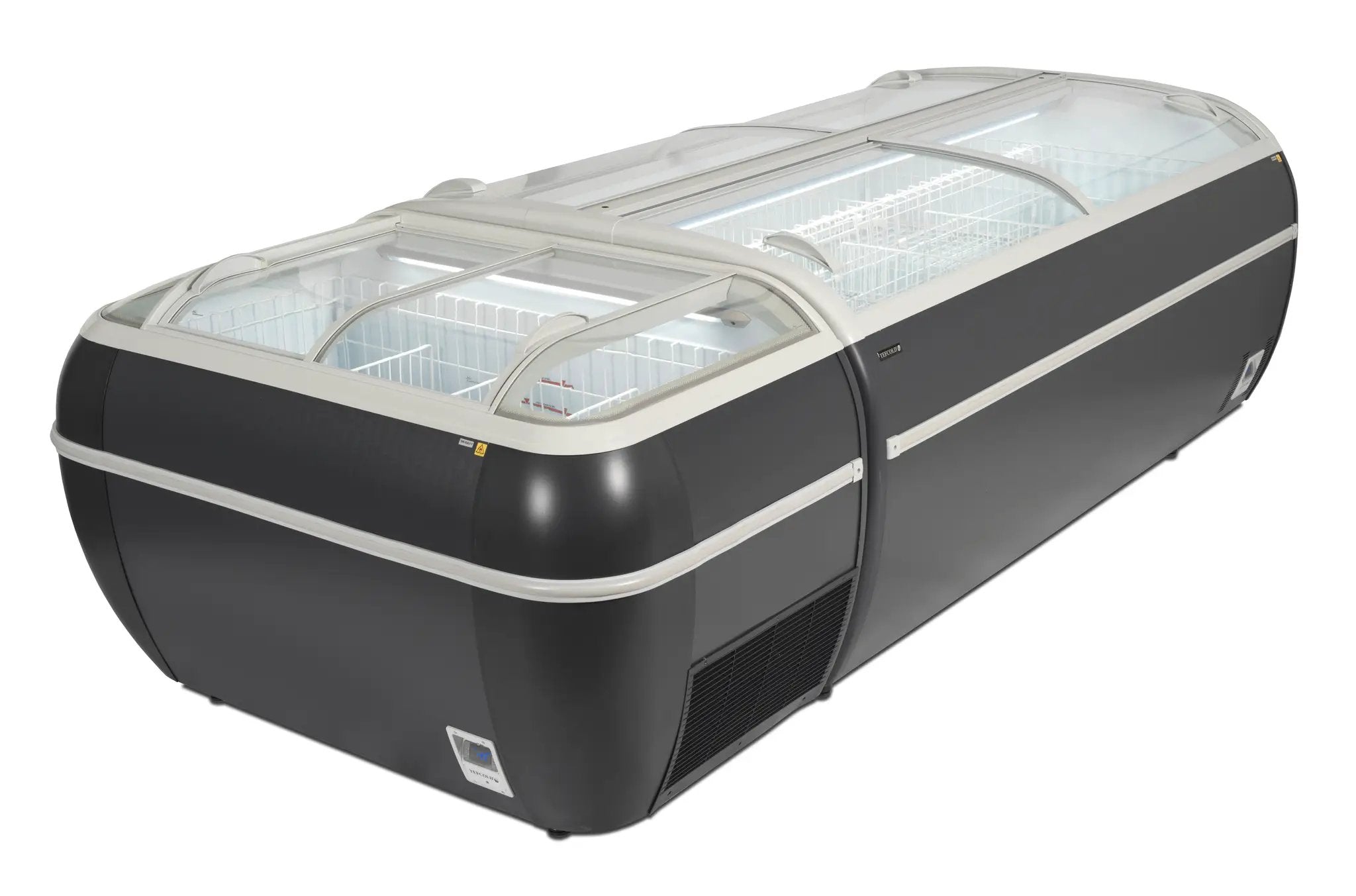 Congélateur réfrigérateur de supermarché Bi température gris - TEFCOLD - TWIN-HEAD-A-CF-17337 by TEFCOLD