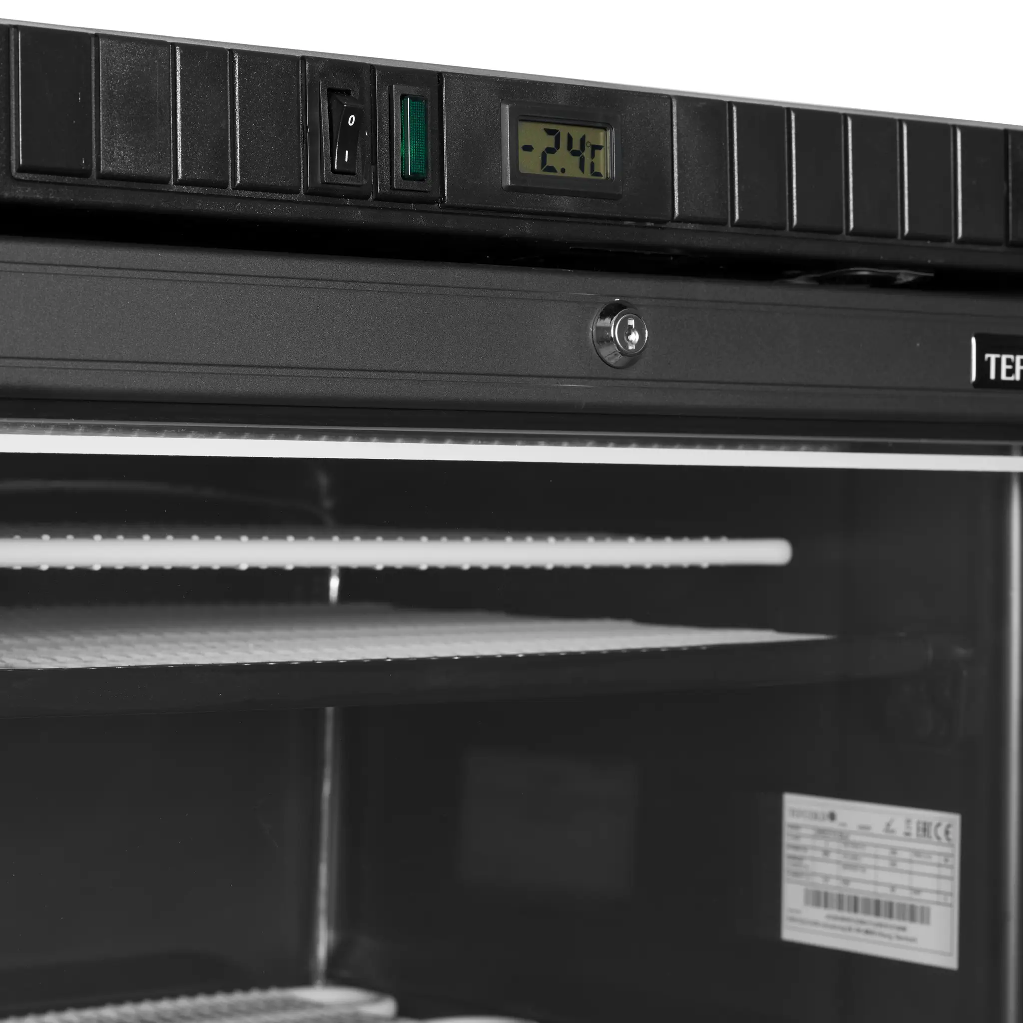 Congélateur vitré noir - TEFCOLD - UFSC371G-BLACK-45479 by TEFCOLD