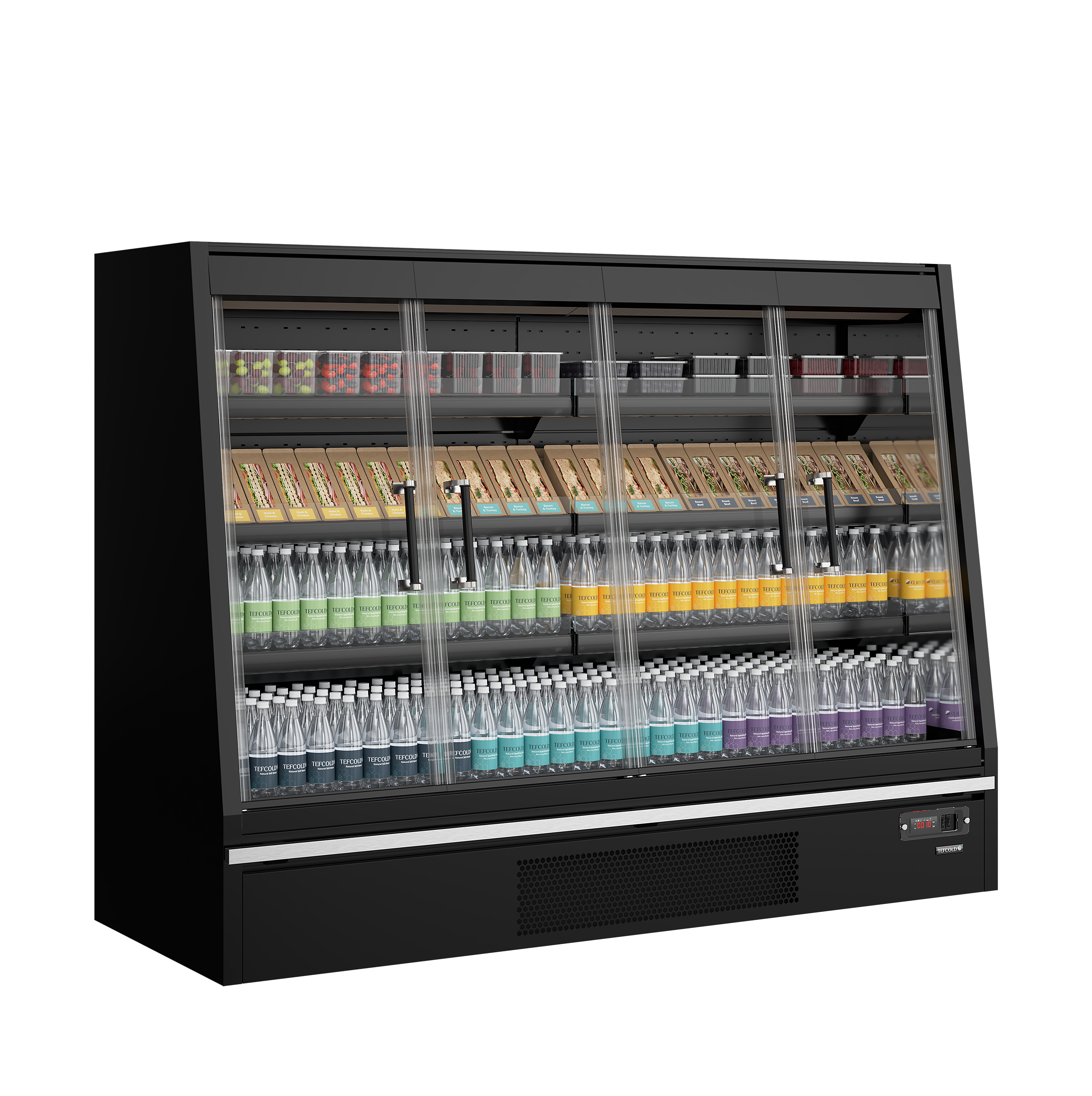 Vitrine réfrigérée pour supermarché - TEFCOLD - GALAXY-GPL20FGD-BLACK-48026 by TEFCOLD