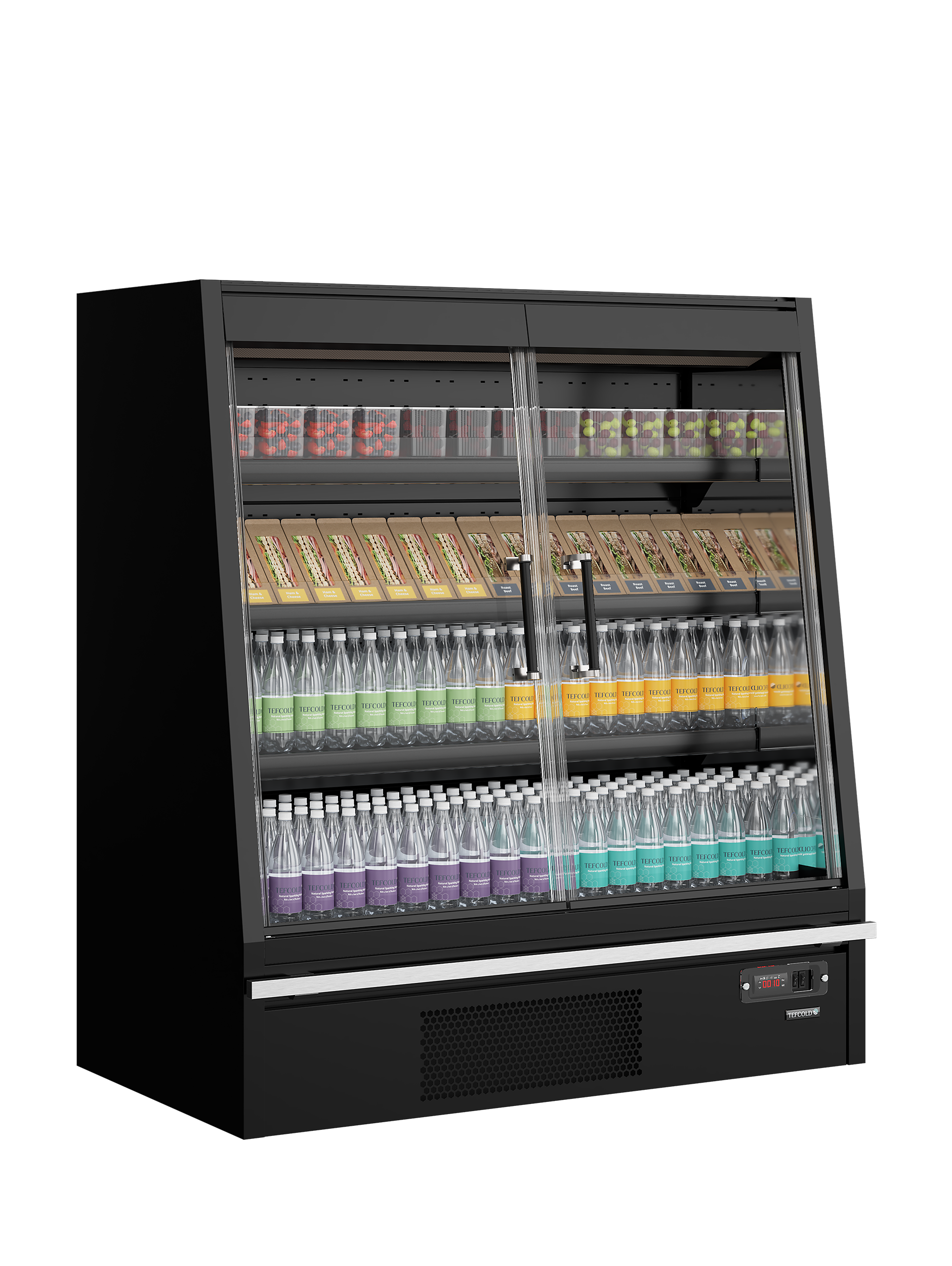 Vitrine réfrigérée pour supermarché - TEFCOLD - GALAXY-GPL14FGD-BLACK-47722 by TEFCOLD