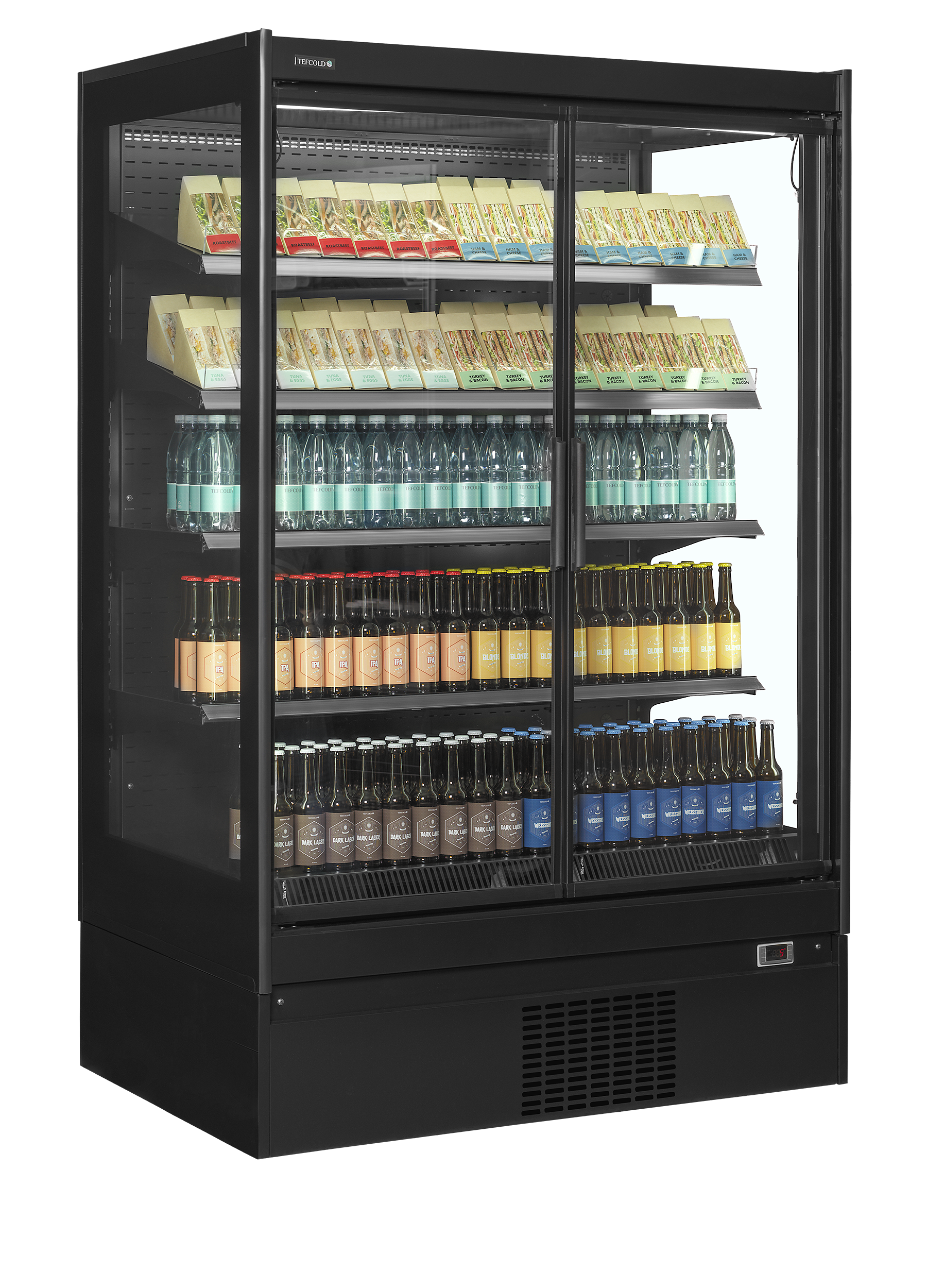 Armoire réfrigérée supermarché mûral avec portes vitré - TEFCOLD - EXTRA1250CD-38471 by TEFCOLD