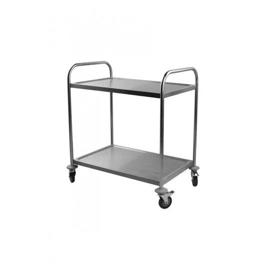 Chariot de service en inox à 2 niveaux  - PRCL2 - Cuistance