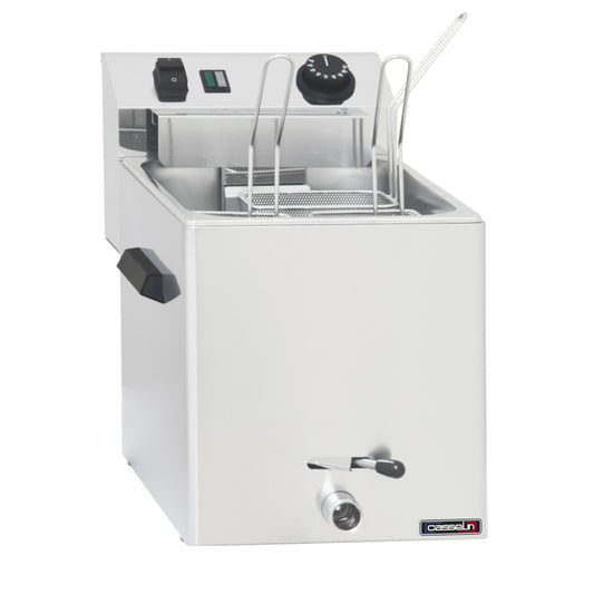 Cuiseur à pâtes électrique avec vanne de vidange - 3 paniers - CCAPV3P - Casselin