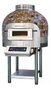 Four Napolitain électrique rotatif 9 pizzas Cupola Mosaique - FRV-125 CM - Morello Forni by Morello Forni