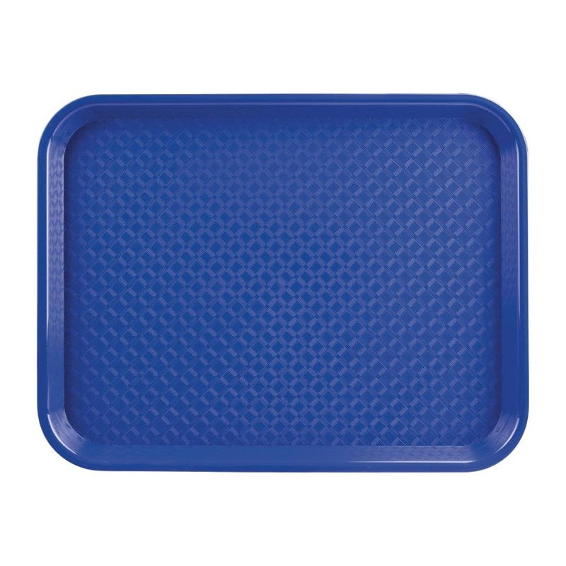 Plateau fast food en plastique Olympia Kristallon bleu by Gastronoble