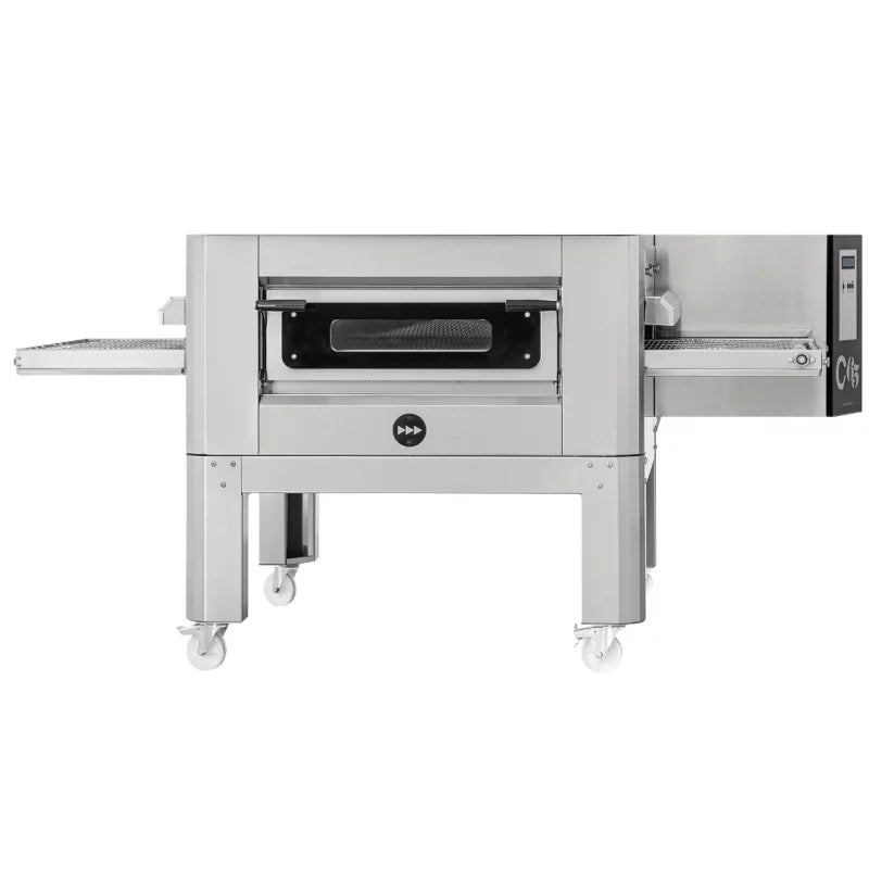 Four convoyeur électrique pizza pain pâtisserie 75 pizzas de Ø 30 cm par heure - Prismafood