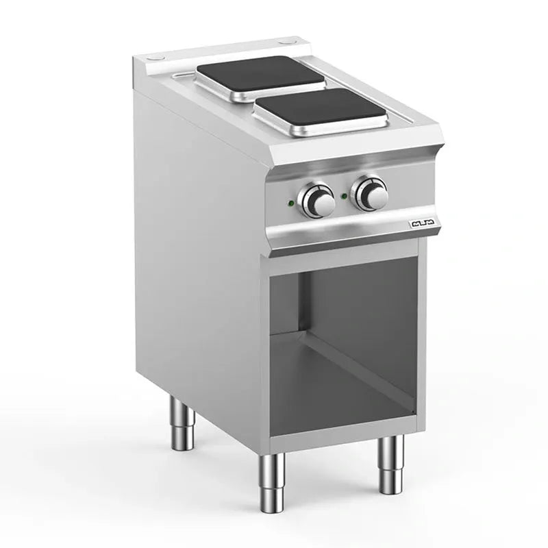 Fourneau électrique 2plaque CARRÉES SUR BAIE LIBRE - PQ74A - MBM by MBM