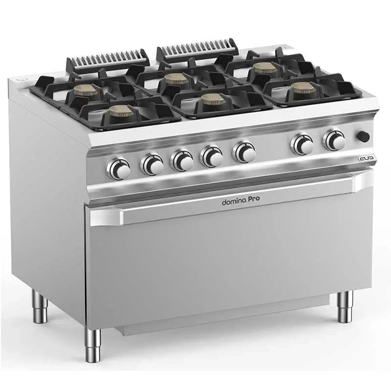 Fourneau gaz 6 feux avec four large - FB711FGMXL - MBM by MBM