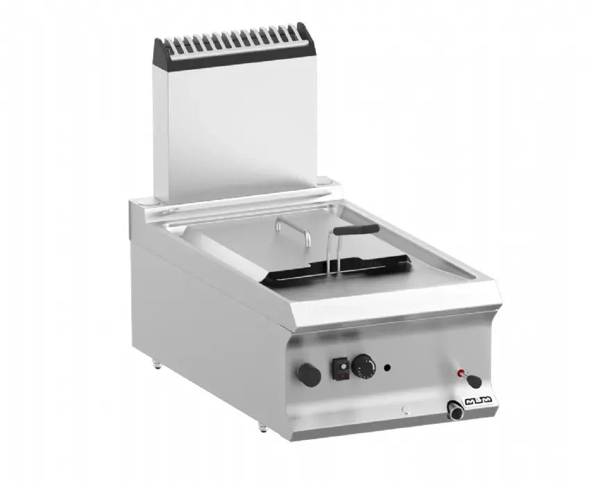 Friteuse professionnelle à gaz en inox avec 1 panier - FRG74T - MBM by MBM
