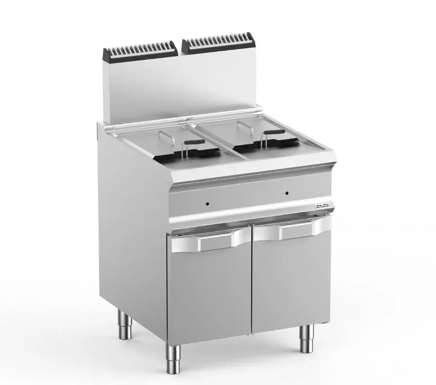 Friteuse professionnel a gaz 2 cuves 14+14 l domina pro 700 - FRG77A - MBM by MBM