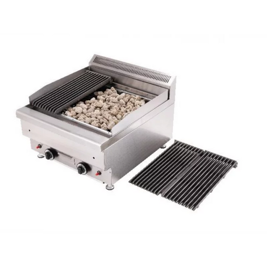 Grill charcoal à gaz 2 brûleurs