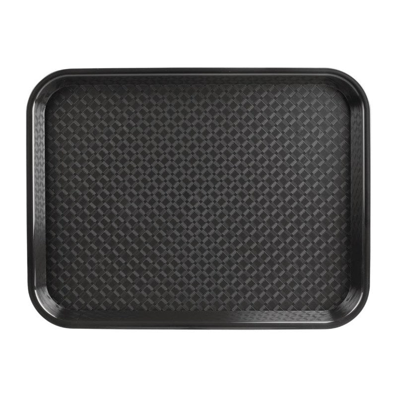 Plateau fast food en plastique Olympia Kristallon noir by Gastronoble