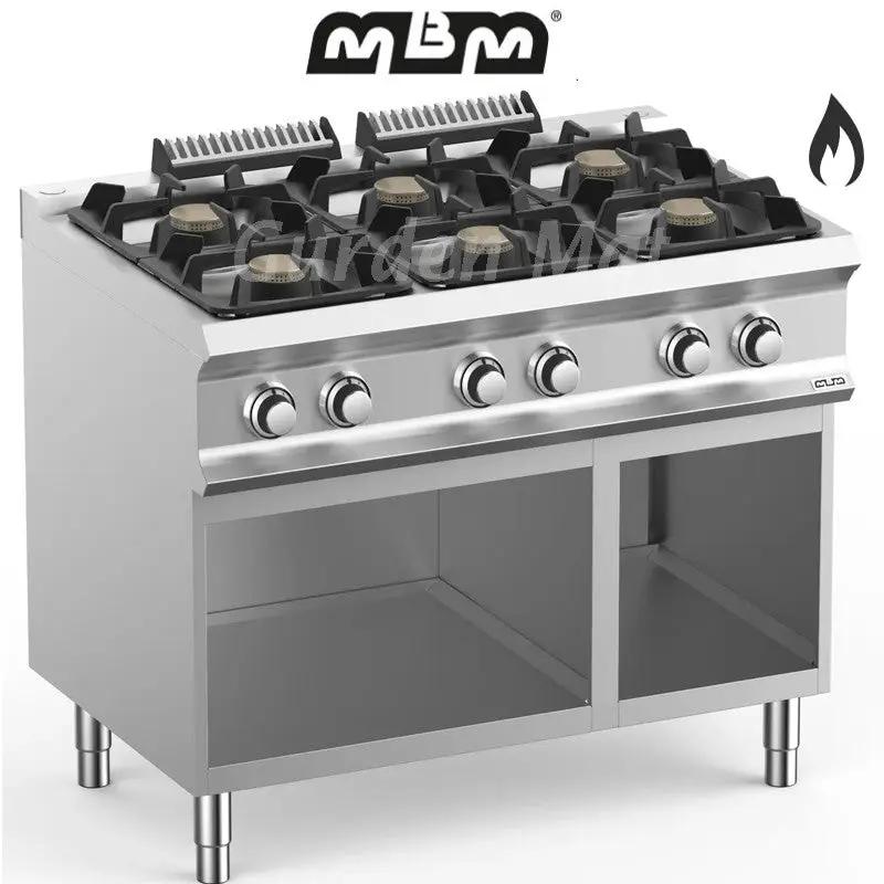 Plan de cuisson sur meuble 6 feux vifs Cuisinière Piano (33kw) Gaz - FB711AXS - MBM by MBM