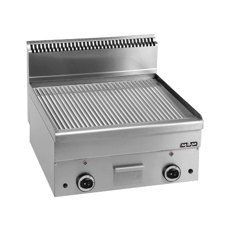 Plaque / Plancha 2 zones acier rainurée gaz MINIMA 600 | GFT66R | MBM by MBM