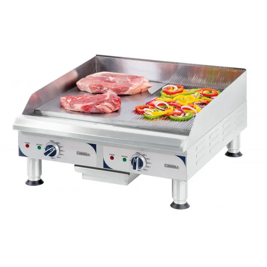 Plaque à snacker large Rainurée - Lisse - CPASLRL - Casselin