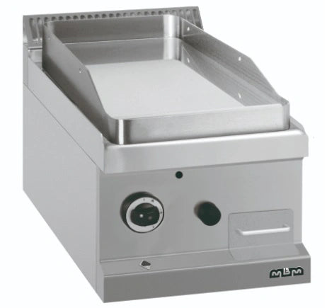Plaque grillade majistra 700 lisse gaz en acier - FTBG74TL - MBM by MBM