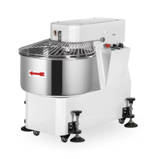 Pétrin à spirale avec tête fixe 2 vitesses 40 L