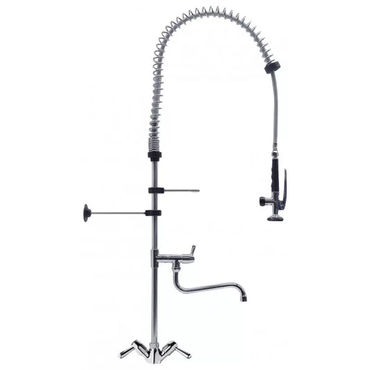 Douchette monotrou avec robinet intermédiaire
