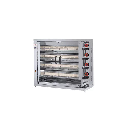 Rôtissoire verticale à gaz 4 broches 24 poulets - 420-EKO - Feca