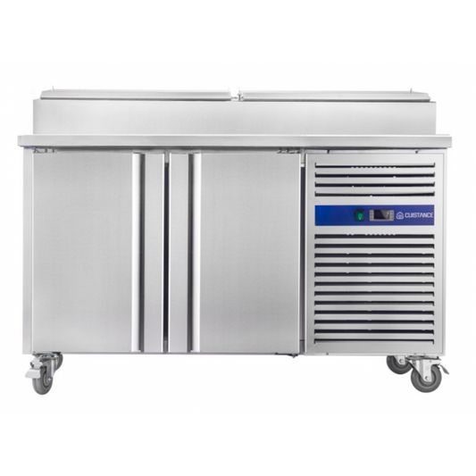 Meuble de préparation réfrigéré 2 portes avec surface en granit - SH2000800M - Cuistance