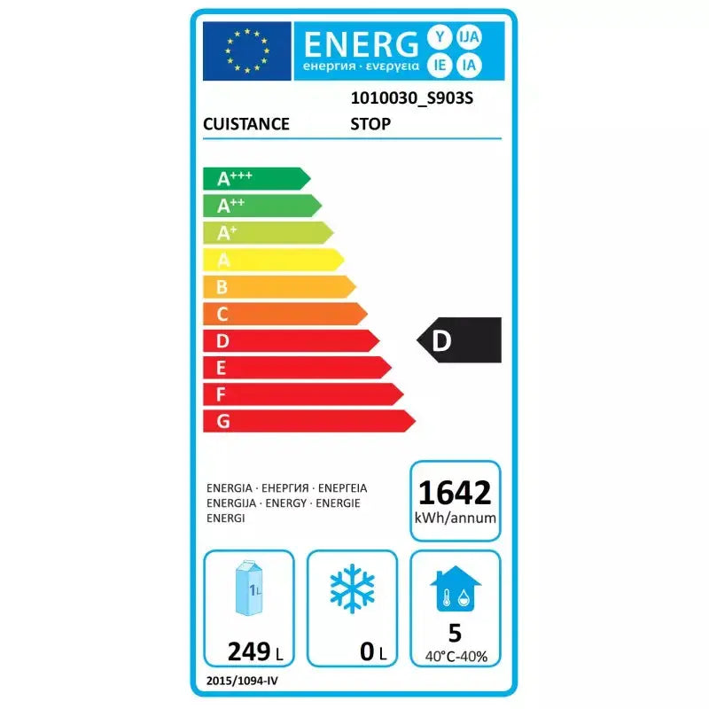 Saladette réfrigérée avec plan de travail en inox 3 portes - S903SSTOP - CUISTANCE by CUISTANCE