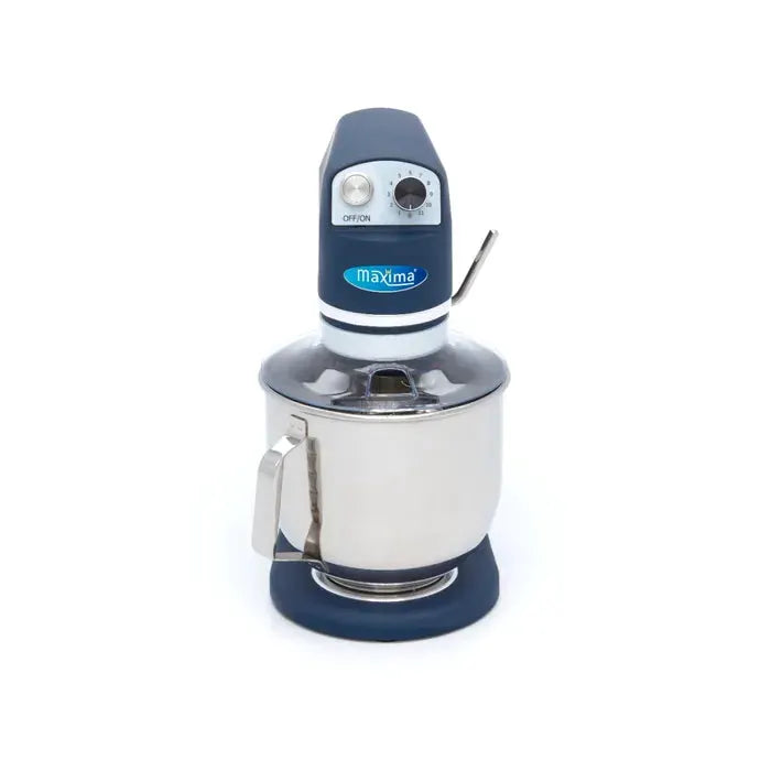 Batteur Mélangeur planétaire - 7 L - 11 vitesses - jusqu'à 2 kg de pâte - bleu acier mat by Maxima