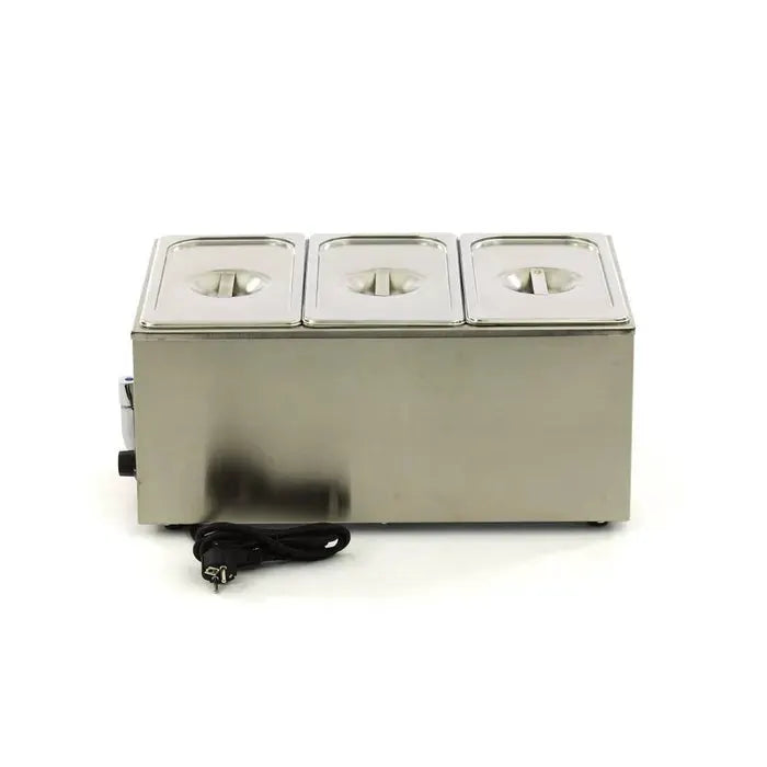 Bain Marie - avec robinet - incl 3 x 1/3 GN set - électrique by MAXIGASTRO