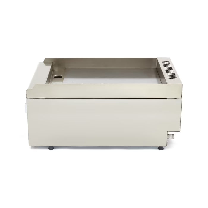 Gril de qualité commerciale - lisse - unité simple - profondeur 60 cm - gaz