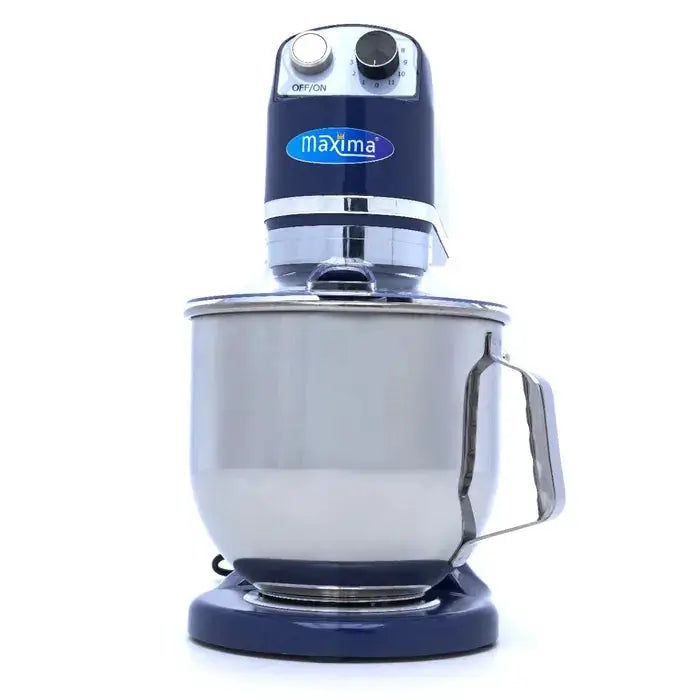 Batteur Mélangeur planétaire - 7 L - 11 vitesses - jusqu'à 2 kg de pâte - bleu acier by Maxima