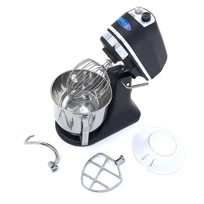 Batteur Mélangeur planétaire - 7 L - 11 vitesses - jusqu'à 2 kg de pâte - noir mat by Maxima