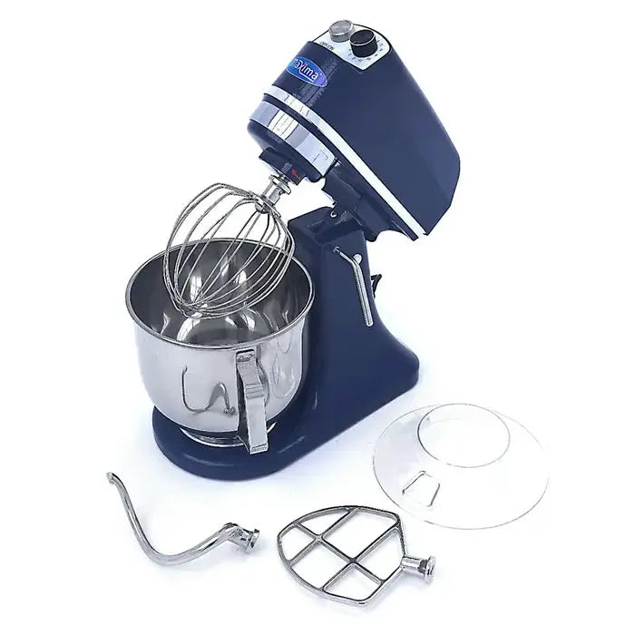 Batteur Mélangeur planétaire - 7 L - 11 vitesses - jusqu'à 2 kg de pâte - bleu acier by Maxima