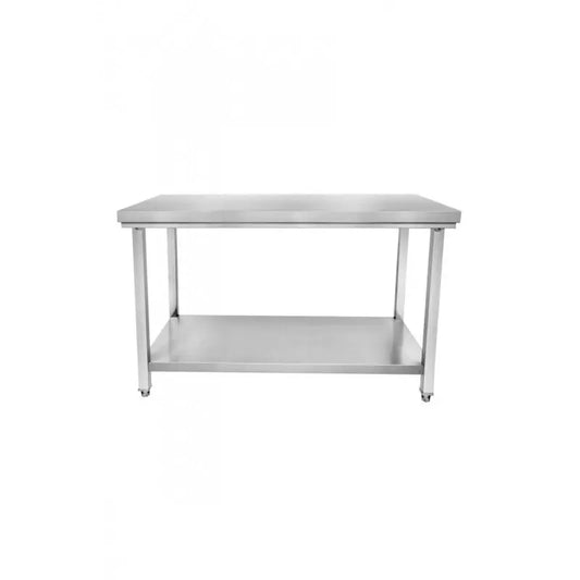 Table en inox avec sous tablette 1200mm - P600 mm - H850 mm - STTF126 - Cuistance