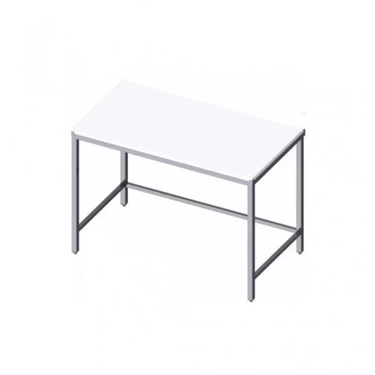 Table boucherie avec plan rouge ou blanc épaisseur 4 cm - Profondeur 70 TBB1200700 Maxi gastro