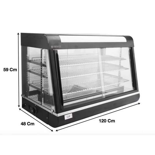 Vitrine chauffante L 1200 mm