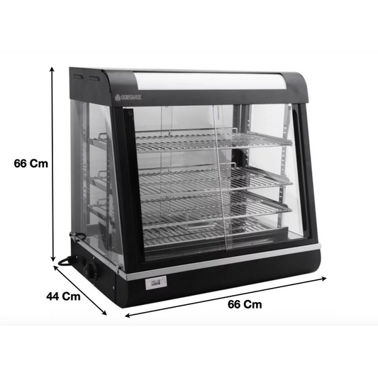 Vitrine chauffante L 660 mm