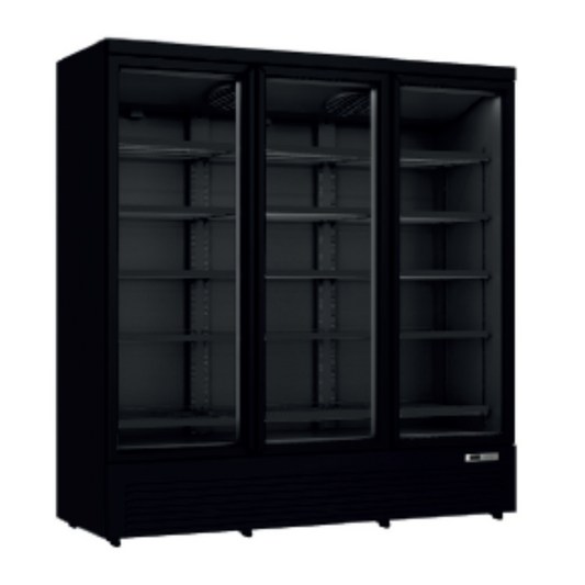 Armoire vitrine à boissons 1664 L – 3 portes avec éclairage LED, idéale pour magasins et supermarchés - ARLSCS3P - Cuistance