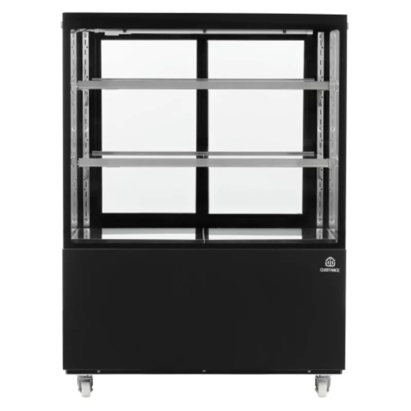 Vitrine réfrigérée panoramique Noir éclairage led L915 mm - VP900 - Cuistance